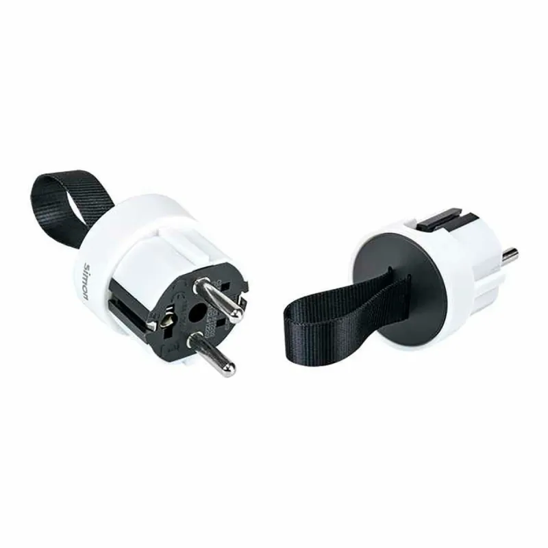 Pin plug Simon White 250 V