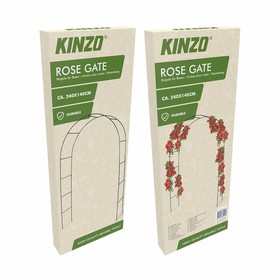 Garden Arch Kinzo 240 x 140 cm Metal Roses