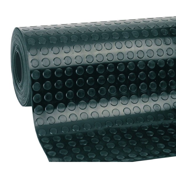 Ковер Productos Gol Чёрный Резиновый круги 1 x 10 m