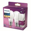 LED Spuldze Philips Balts E27