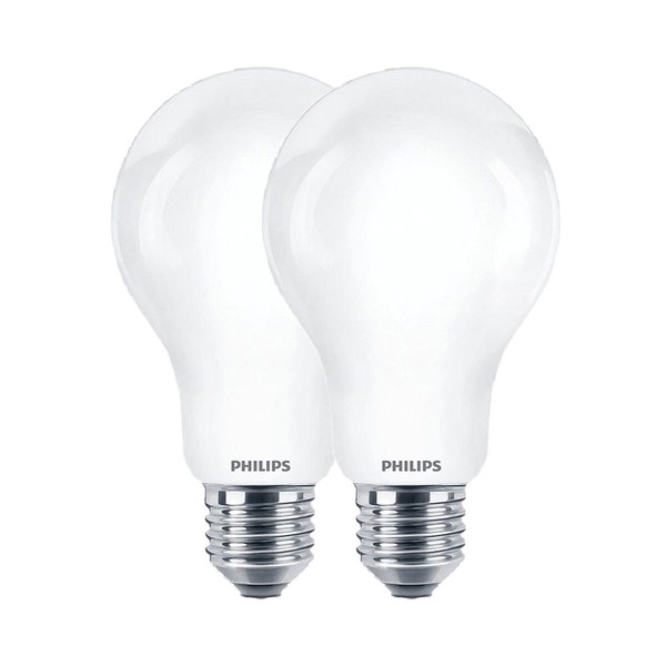 LED Spuldze Philips Balts E27