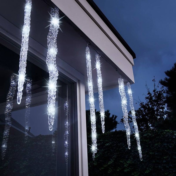 LED žibintai užuolaidoms Lumineo Šalta šviesa Balta Skaidrus