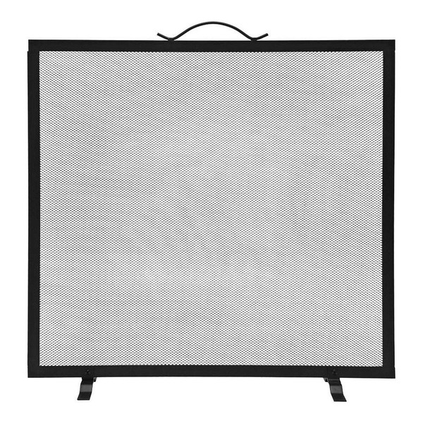 Kamīna Aizsargs EDM 85748 Melns 60 x 0,5 x 60 cm