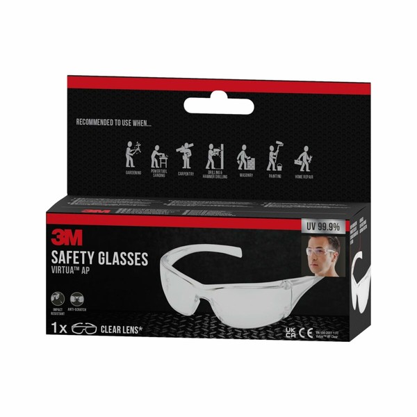 Safety glasses 3M Colourless Plastic