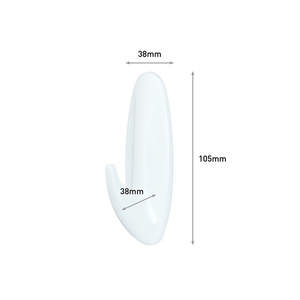 Āķis piekāršanai 3M 2,2 Kg Balts Koks Plastmasa (1 gb.)