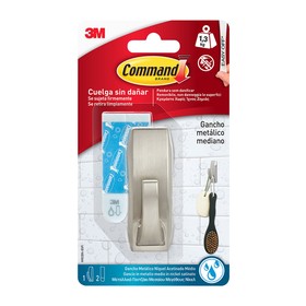 Hook for hanging up 3M 1,3 kg Grey metal Metal (1 Unit)