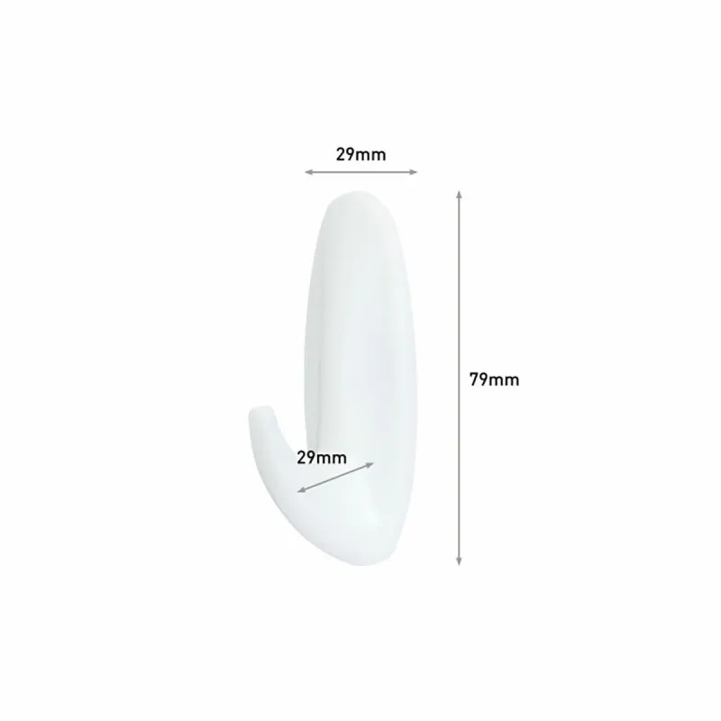 Āķis piekāršanai 3M 1,3 kg Balts Metāls Plastmasa (2 gb.)