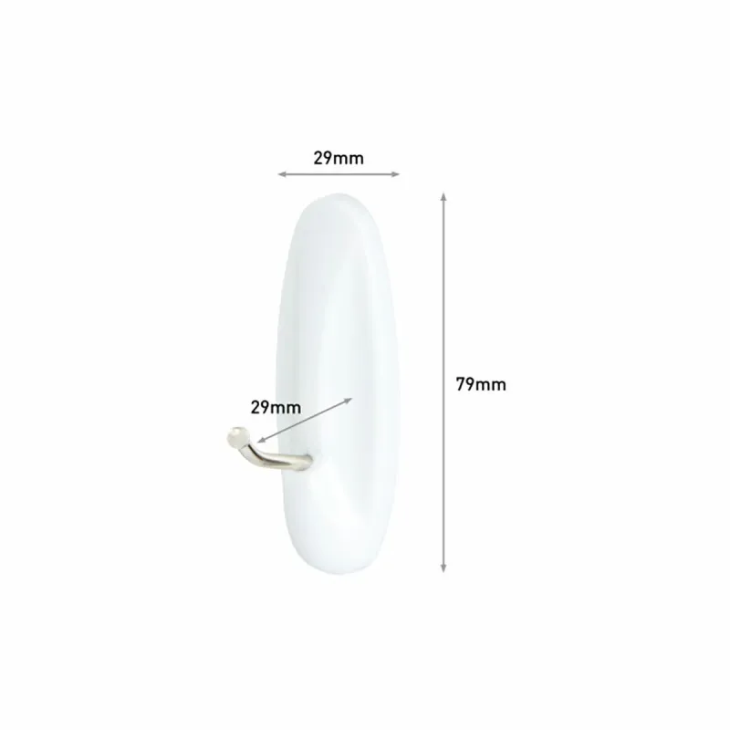 Āķis piekāršanai 3M 1,3 kg 29 X 79 X 29 MM Balts Metāls (2 gb.)
