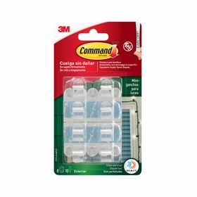 Hook for hanging up 3M Transparent Plastic (8 Units)