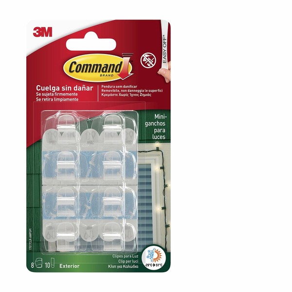 Hook for hanging up 3M Transparent Plastic (8 Units)