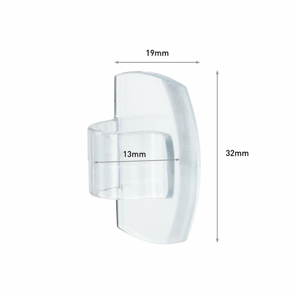 Hook for hanging up 3M Transparent Plastic (8 Units)