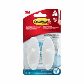 Hook for hanging up 3M 1,3 kg White (2 Units)