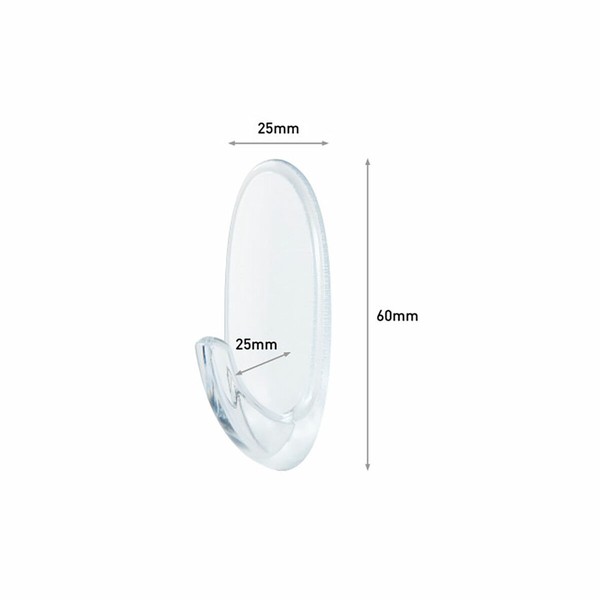 Hook for hanging up 3M 900 g Transparent Plastic (2 Units)