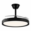 Ceiling Fan with Light CristalRecord Black 43 W (3000 K) (4000 K)