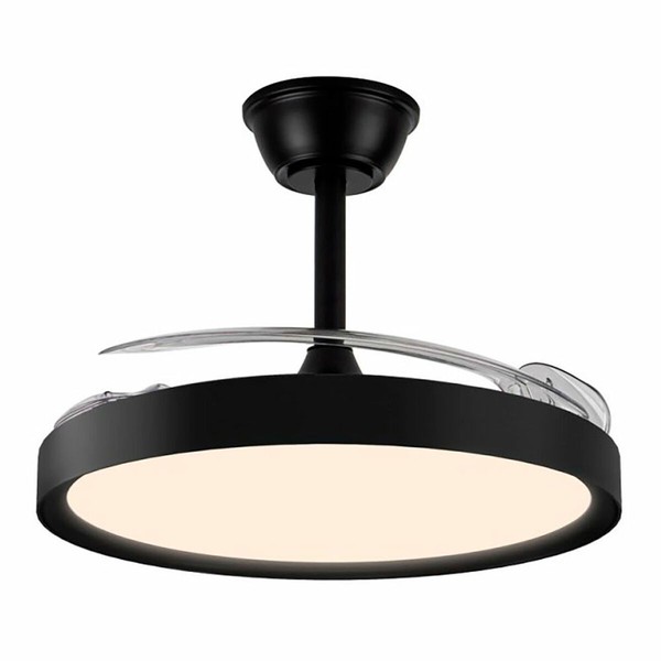Plafondventilator met licht CristalRecord Melns 43 W (3000 K) (4000 K)