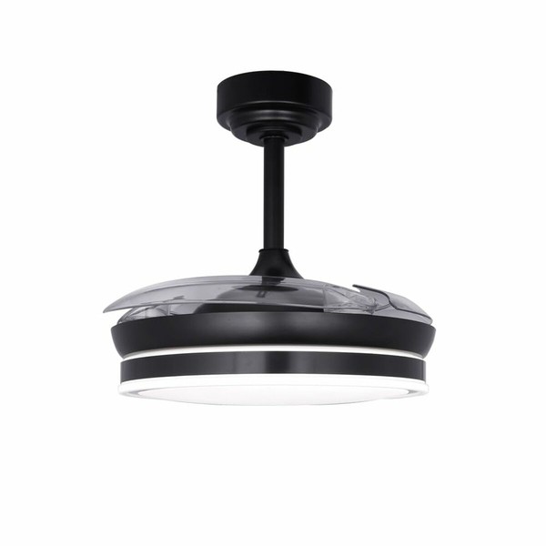 Plafondventilator CristalRecord 85-065-46-180 Melns