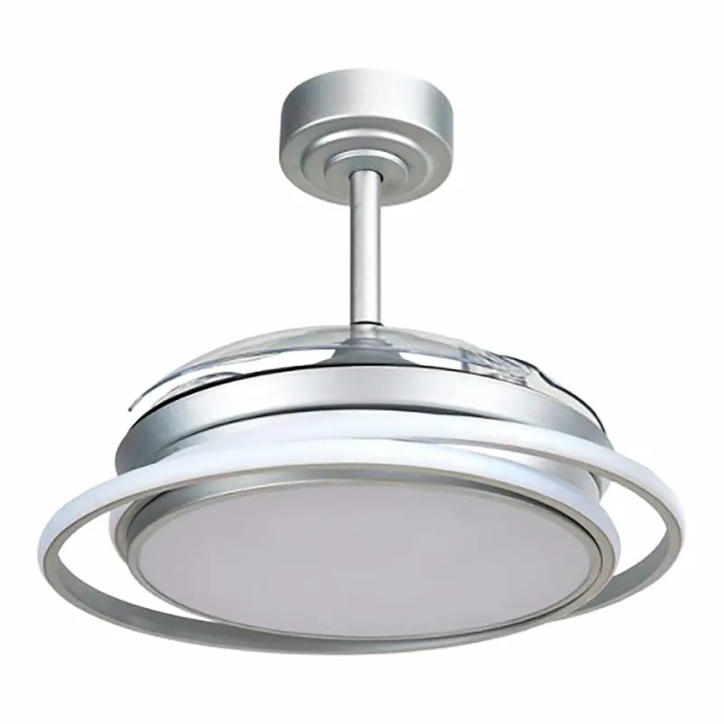Plafondventilator CristalRecord Sudrabains 40 W Ø 40 cm
