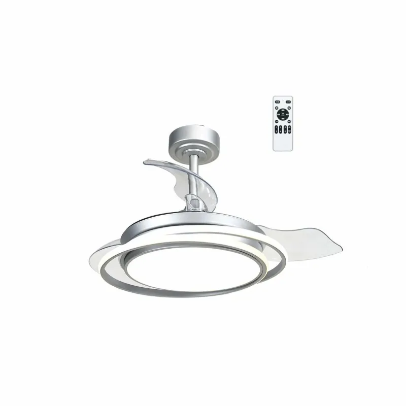 Ceiling Fan CristalRecord Silver 40 W Ø 40 cm
