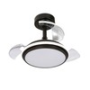Ceiling Fan with Light CristalRecord Black 35 W 1000 Lm (3000 K) (4000 K)