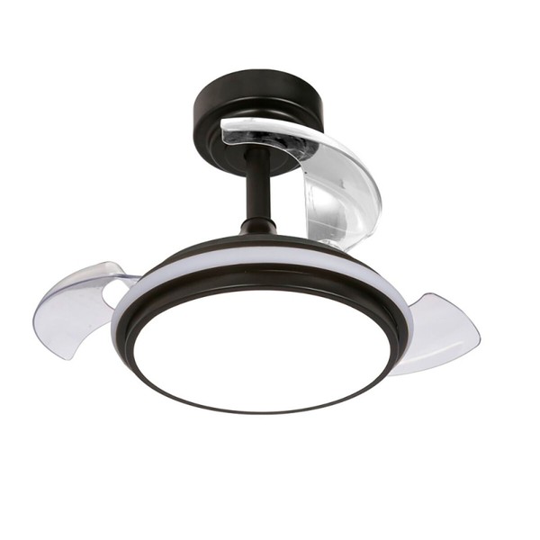 Ceiling Fan with Light CristalRecord Black 35 W 1000 Lm (3000 K) (4000 K)