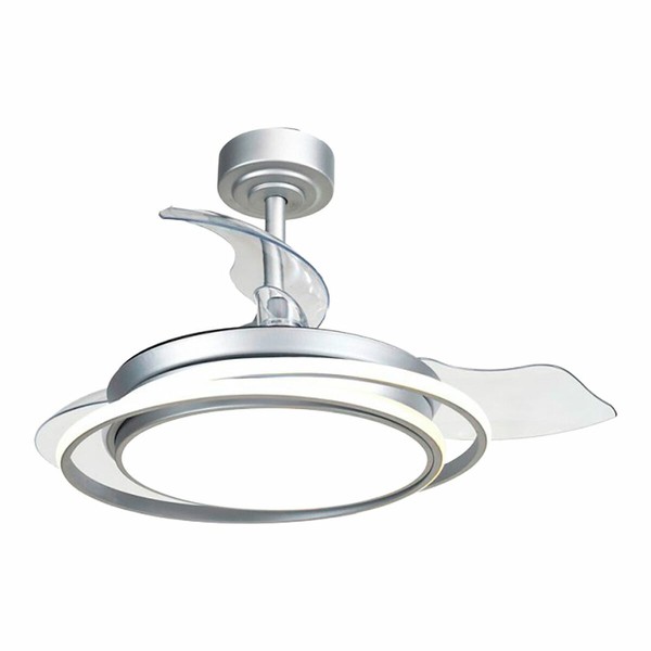 Plafondventilator met licht CristalRecord Sudrabains 35 W (3000 K) (4000 K)