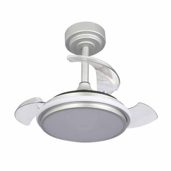 Plafondventilator met licht CristalRecord Sudrabains 35 W (3000 K) (4000 K)