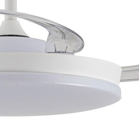 Ceiling Fan with Light CristalRecord White 72 W (3000 K) (4000 K)