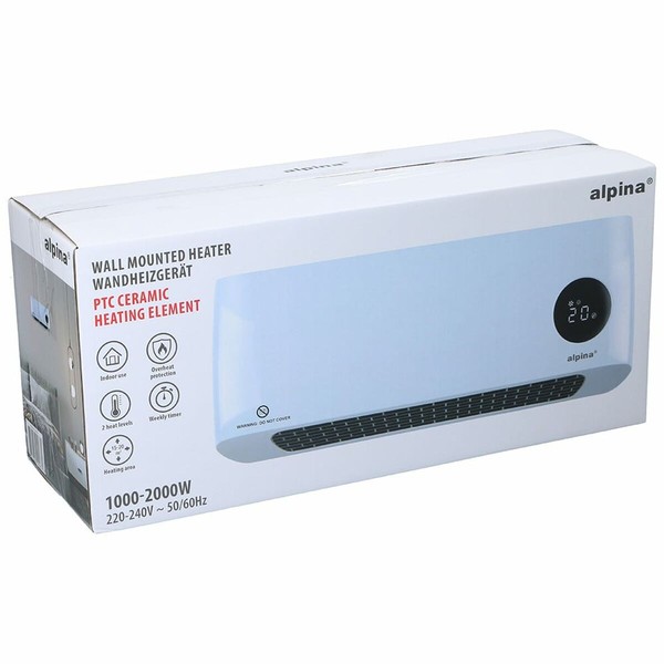 Keraminis elektrinis šildytuvas Alpina Balta 1000-2000 W