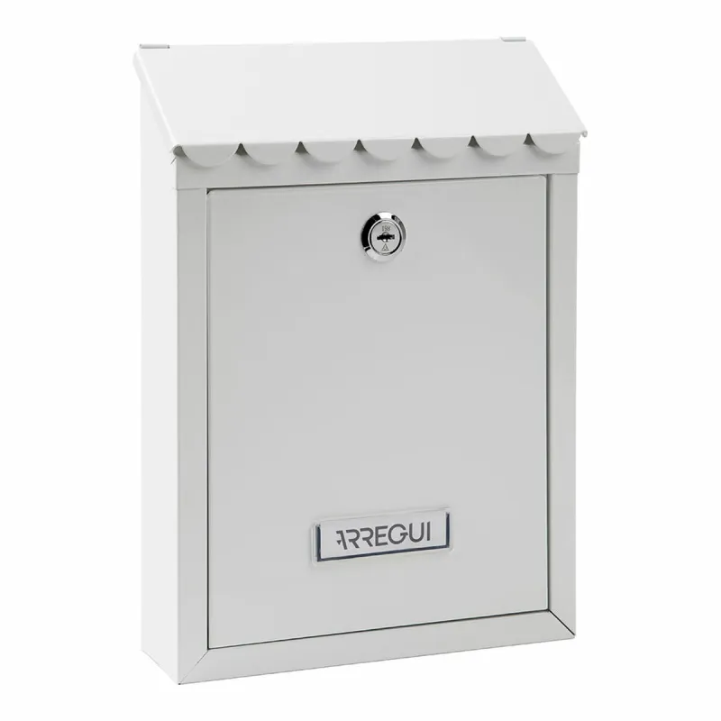 Letterbox Arregui White Steel Civic