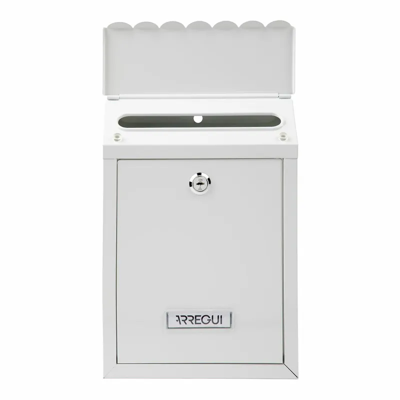 Letterbox Arregui White Steel Civic