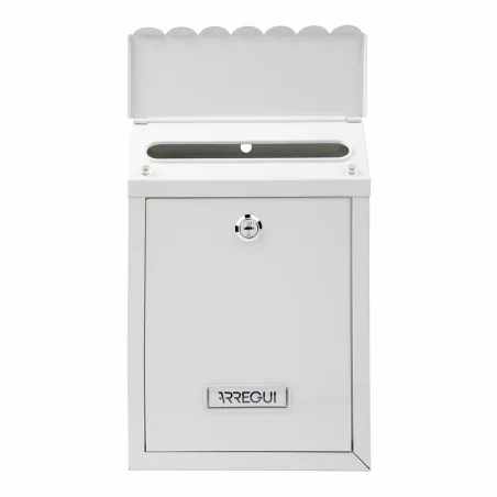 Letterbox Arregui White Steel Civic