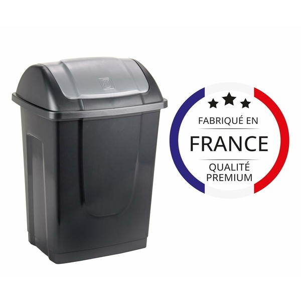 Šiukšlių dėžė Mondex Perdirbtas plastikas 10 L Antracito