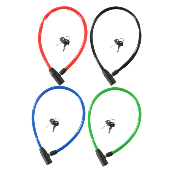 Dunlop - Cable, anti-theft bicycle lock (blue)