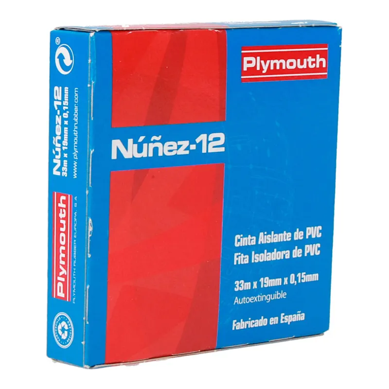 Eristysteippi Plymouth Musta PVC