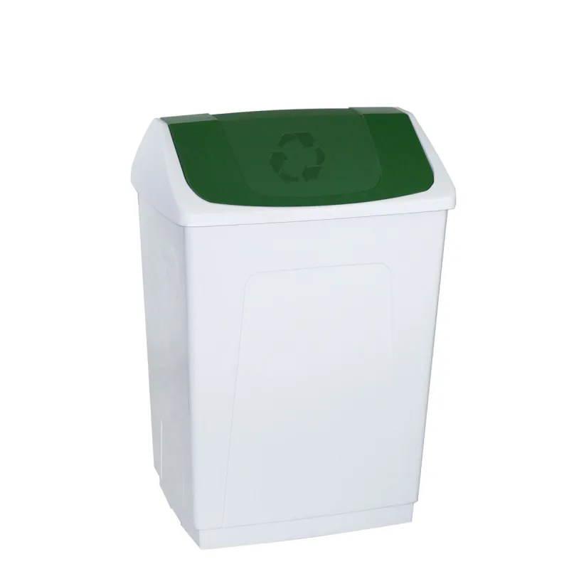 Roskasanko Denox Valkoinen Vihreä 55 L