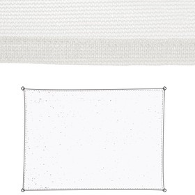 Shade Sail Vela sombreo White 3 x 4 m 300 x 400 x 0,5 cm Awning