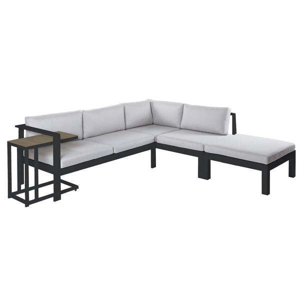 Garden sofa Agnes Graphite 224 x 224 x 65,5 cm Corner
