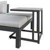 Sodo sofa Agnes Grafito 224 x 224 x 65,5 cm Kampinė spinta