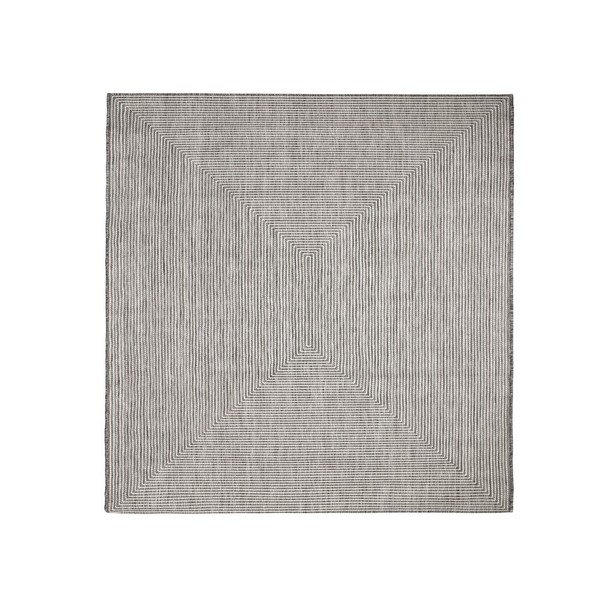 Āra paklājs Quadro Pelēks