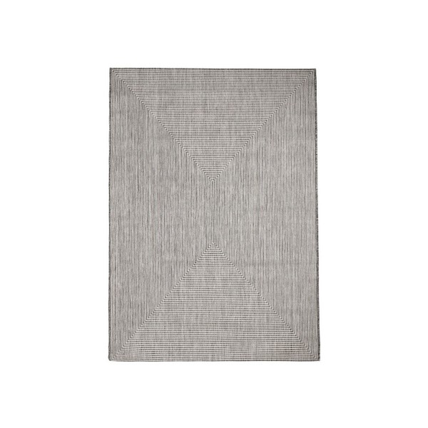 Āra paklājs Quadro Pelēks