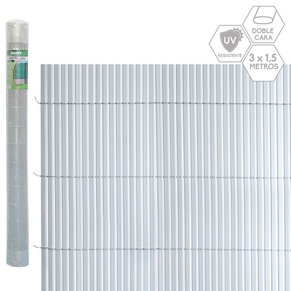 Audekls Pelēks PVC 3 x 1,5 cm