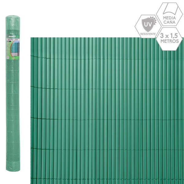 Audekls Zaļš PVC Plastmasa 3 x 1,5 cm