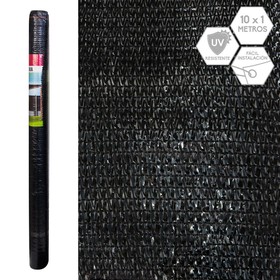 Peiteverkko Mallas Musta HDPE 80 % 90 % 1000 x 1 x 100 cm