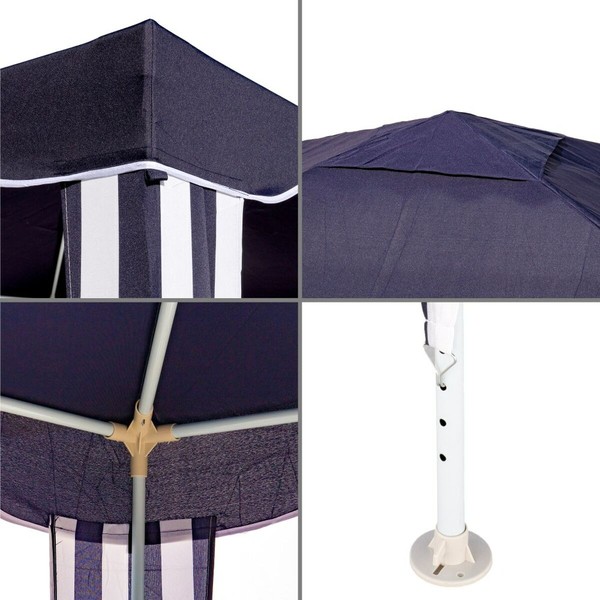 Pavėsinė pergola Gazebo Poliesteris Plienas 300 x 300 x 245 cm