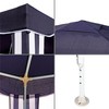 Pergola Gazebo Polyesteri Teräs 300 x 300 x 245 cm
