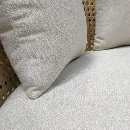 Garden day bed Niva White Brown 133 x 126 x 70 cm