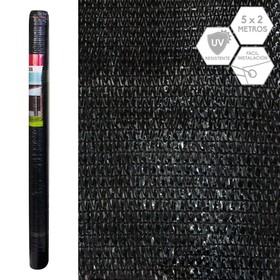 Paslėpimo tinklelis Mallas Juoda 1 x 500 x 200 cm 90 %