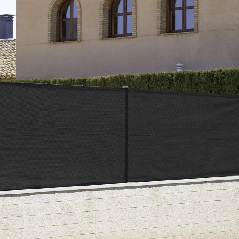 Paslėpimo tinklelis Mallas Juoda 1 x 500 x 100 cm 90 %