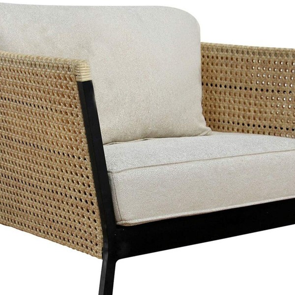 Garden sofa Niva Black Aluminium 81 x 81 x 72,5 cm