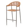 Stool Neska White Synthetic Aluminium 56 x 56,5 x 112 cm